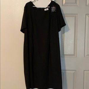 Black plus size dress